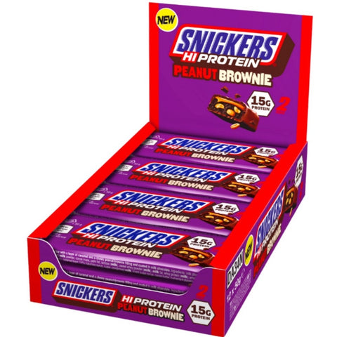 Snickers Hi Protein Bar - Peanut Brownie 12x50g