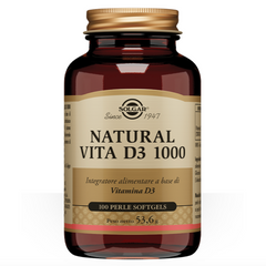 Solgar Natural Vita D3 1000 100 capsules